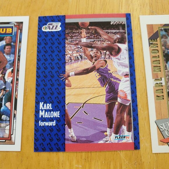 Karl Malone HOF 12 Different Basketball Cards 1996-97 Stadium Club Mega Heroes - Picture 3 of 13